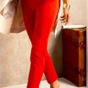 Banana Republic Vibrant Red Sloan curvy fit Pants